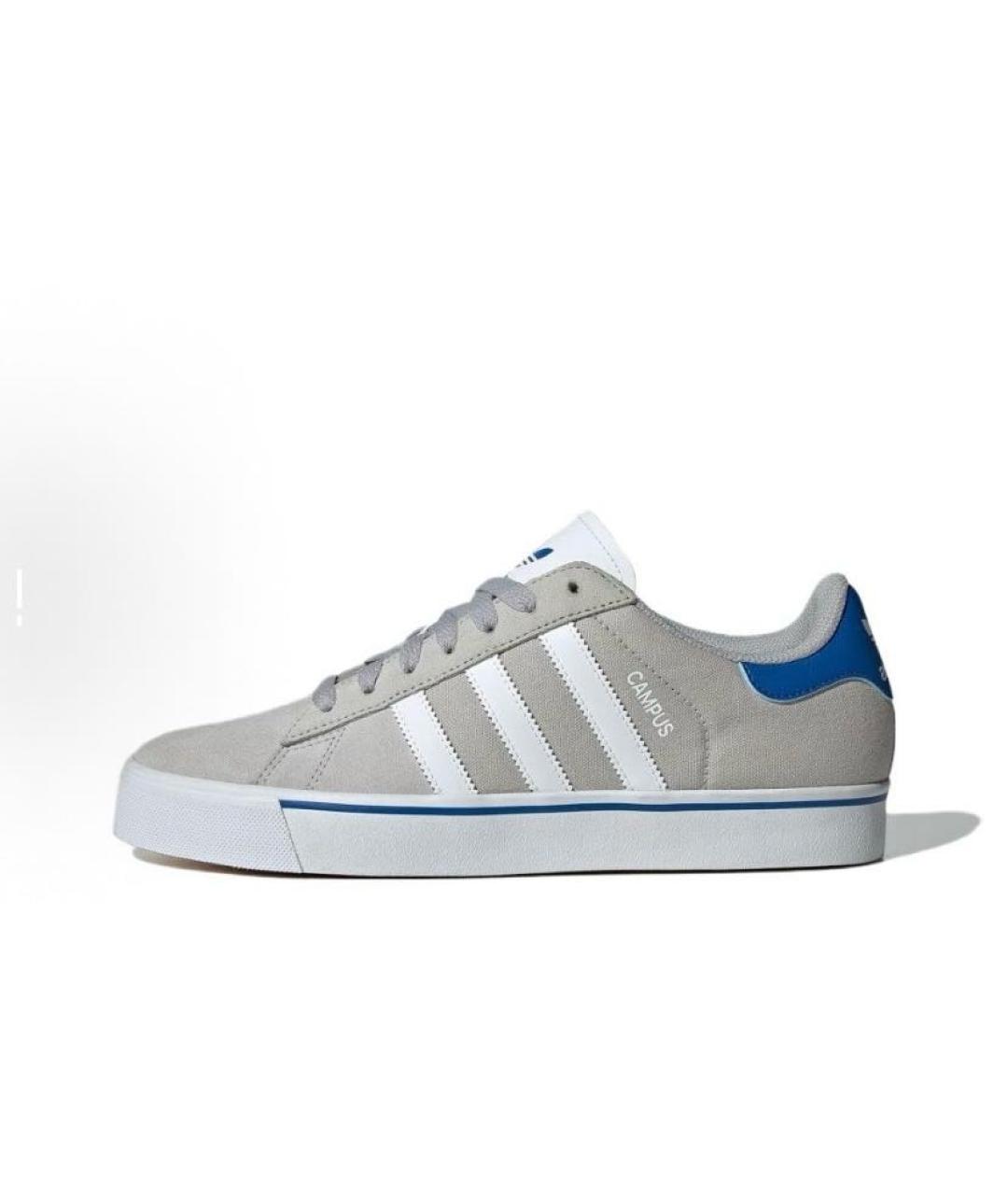ADIDAS Серые текстильные кроссовки, фото 3
