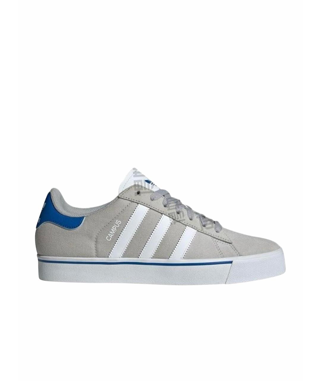 ADIDAS Серые текстильные кроссовки, фото 1