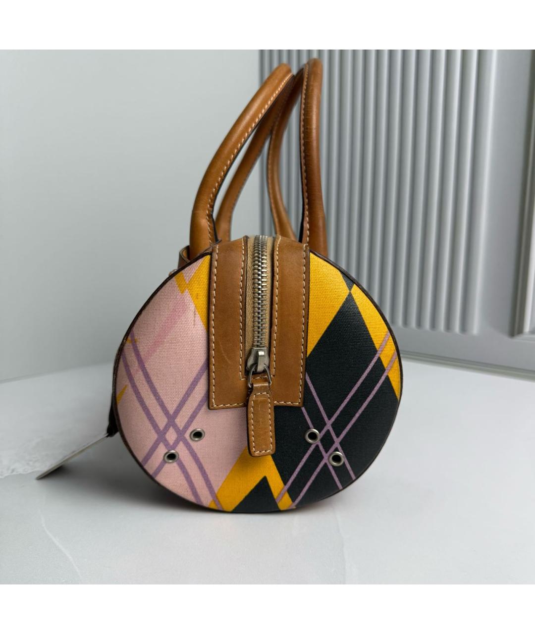 CHRISTIAN DIOR Мульти кожаная сумка с короткими ручками, фото 6