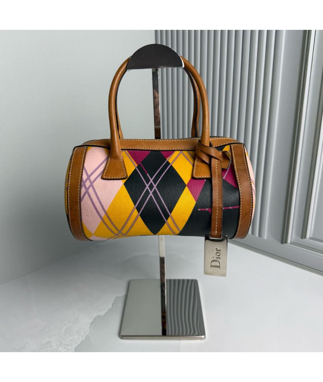 CHRISTIAN DIOR Мульти кожаная сумка с короткими ручками, фото 9