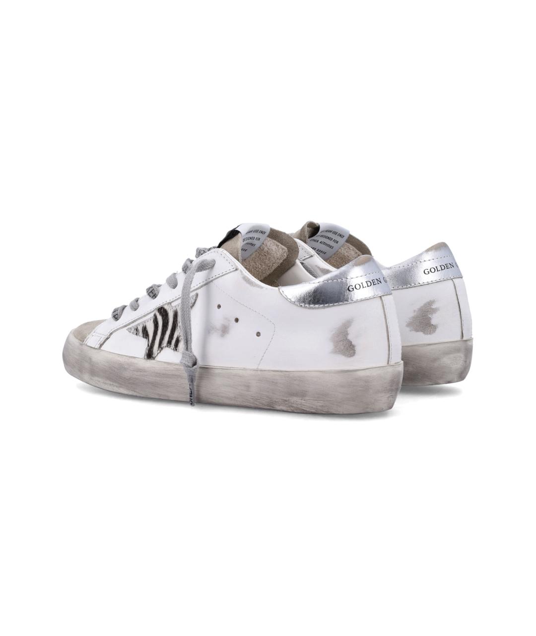 GOLDEN GOOSE DELUXE BRAND Белые кожаные кроссовки, фото 4