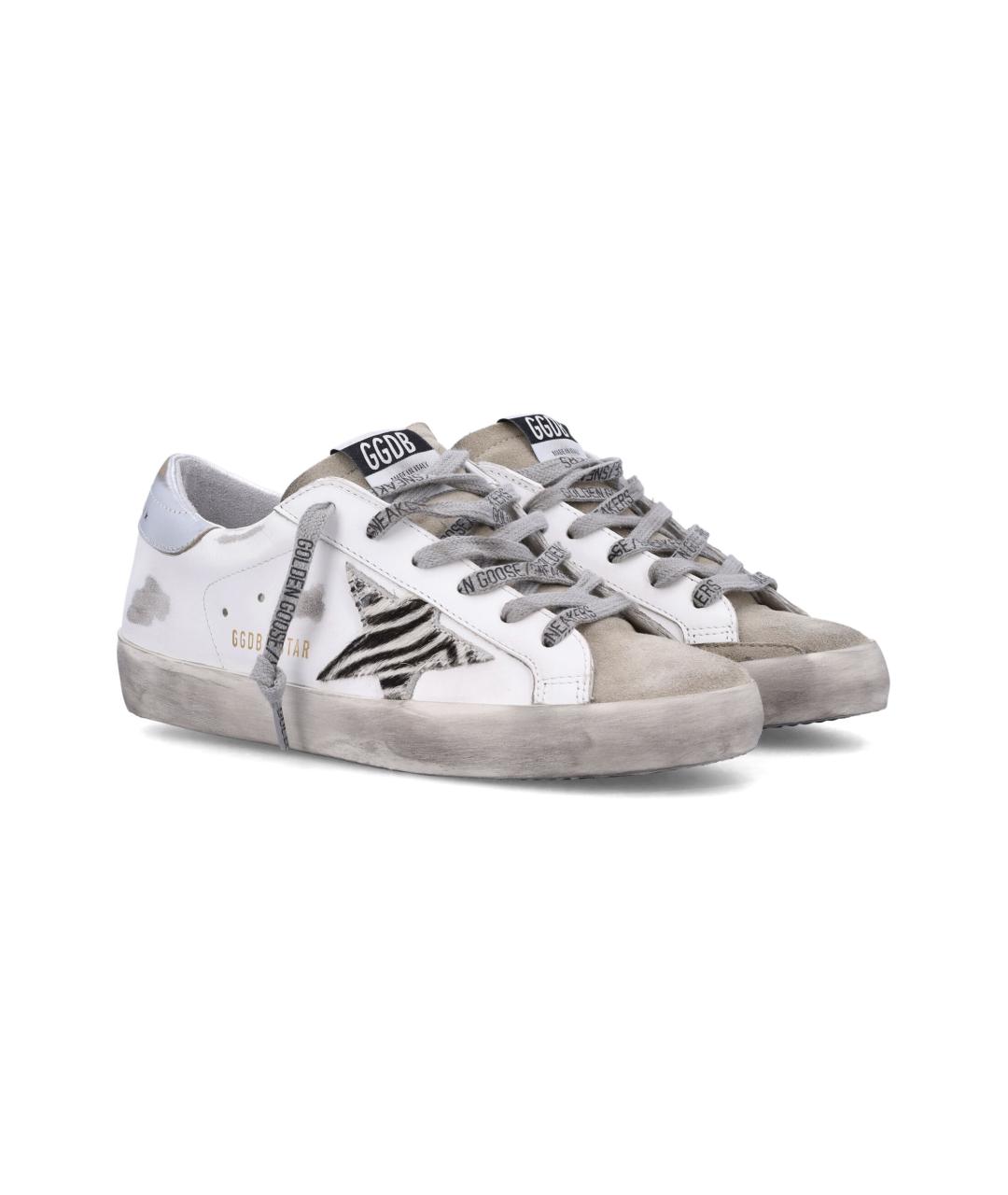 GOLDEN GOOSE DELUXE BRAND Белые кожаные кроссовки, фото 2
