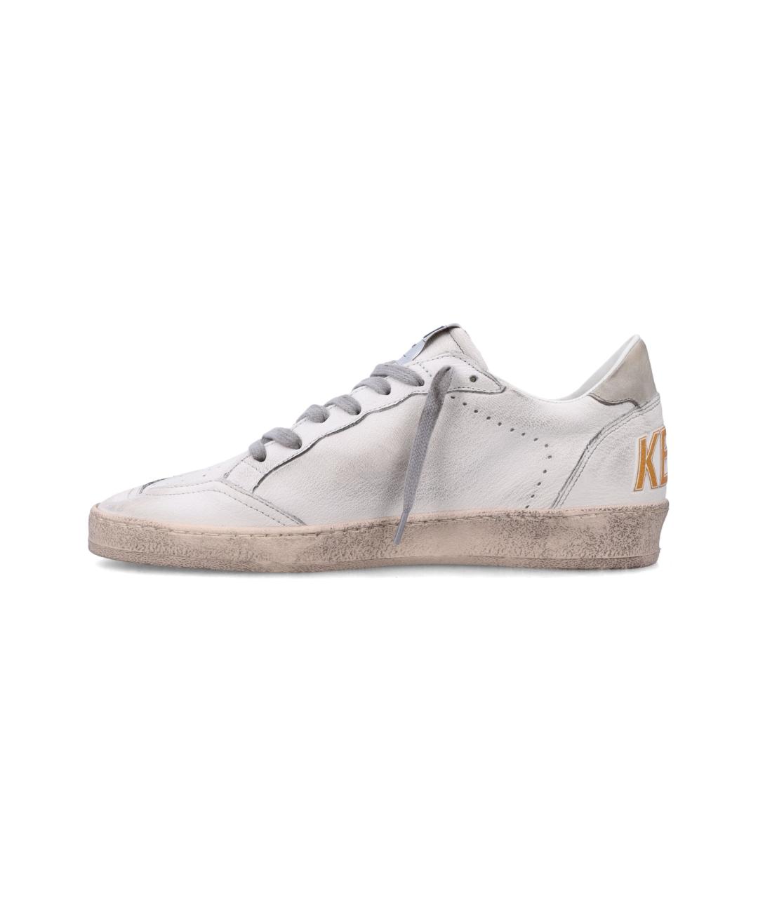GOLDEN GOOSE DELUXE BRAND Белые кожаные низкие кроссовки / кеды, фото 3