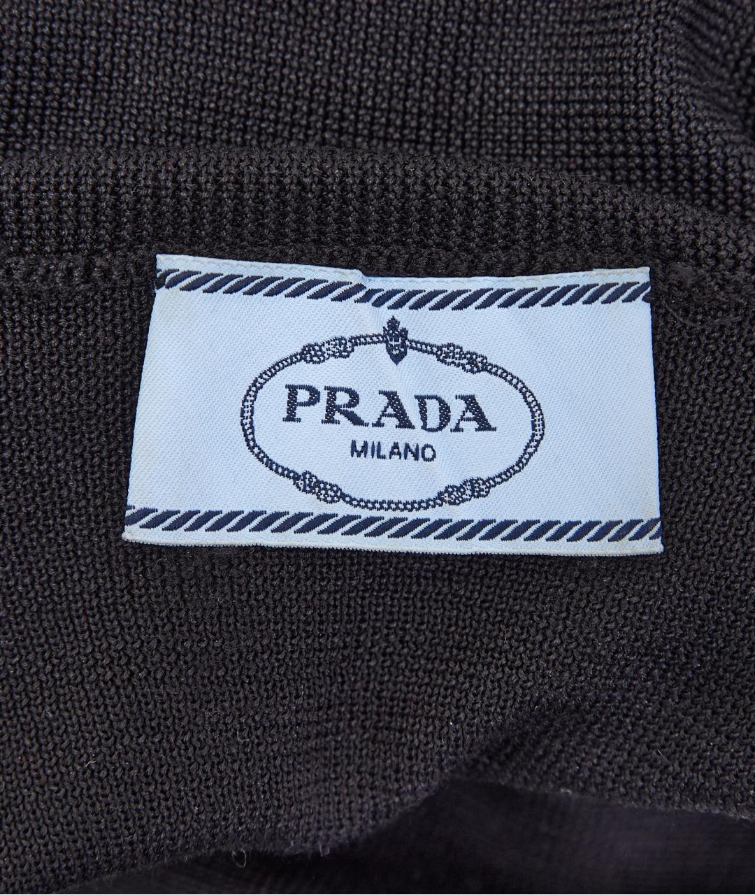 PRADA Черный шерстяной джемпер / свитер, фото 4