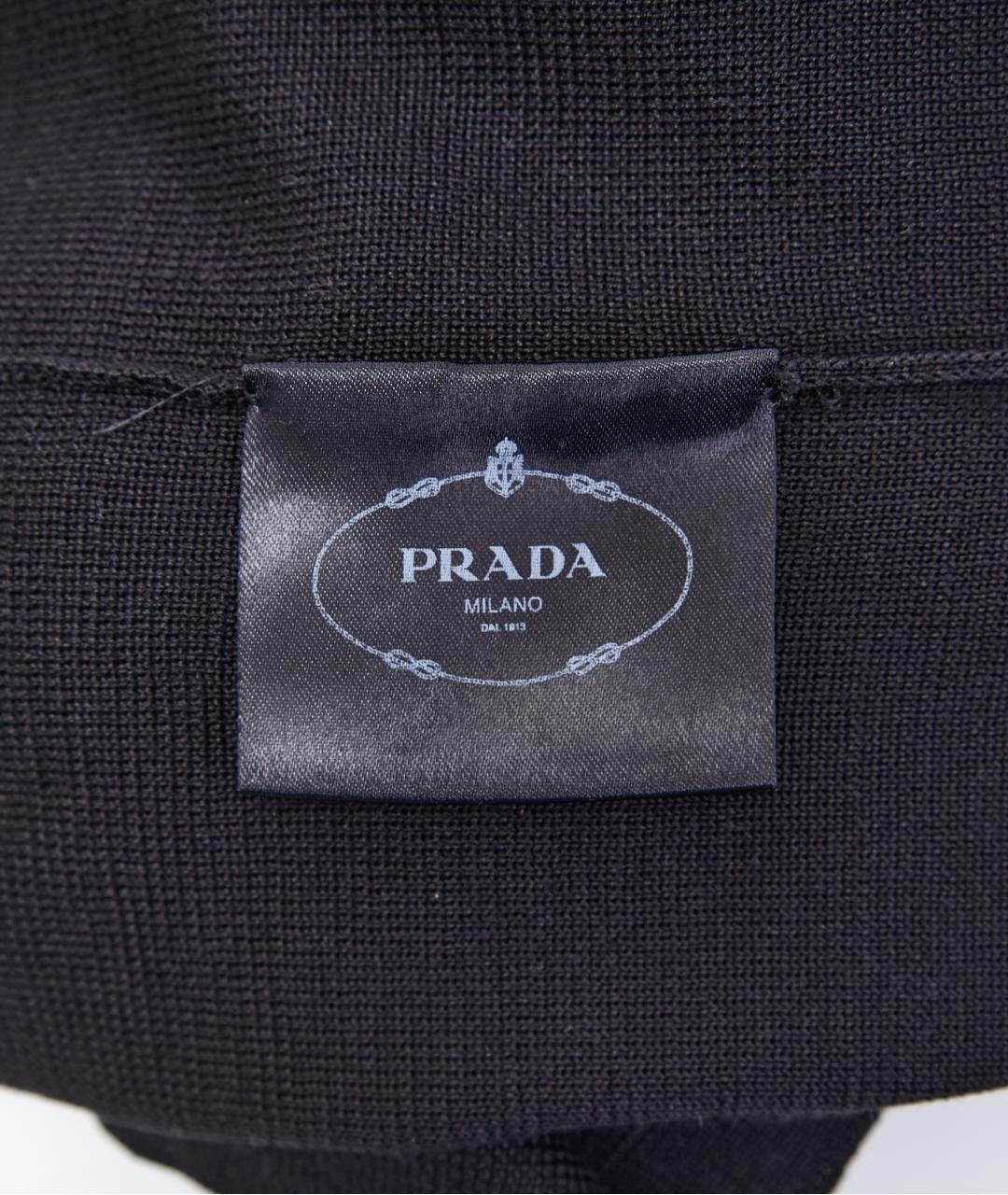 PRADA Черный шерстяной джемпер / свитер, фото 5