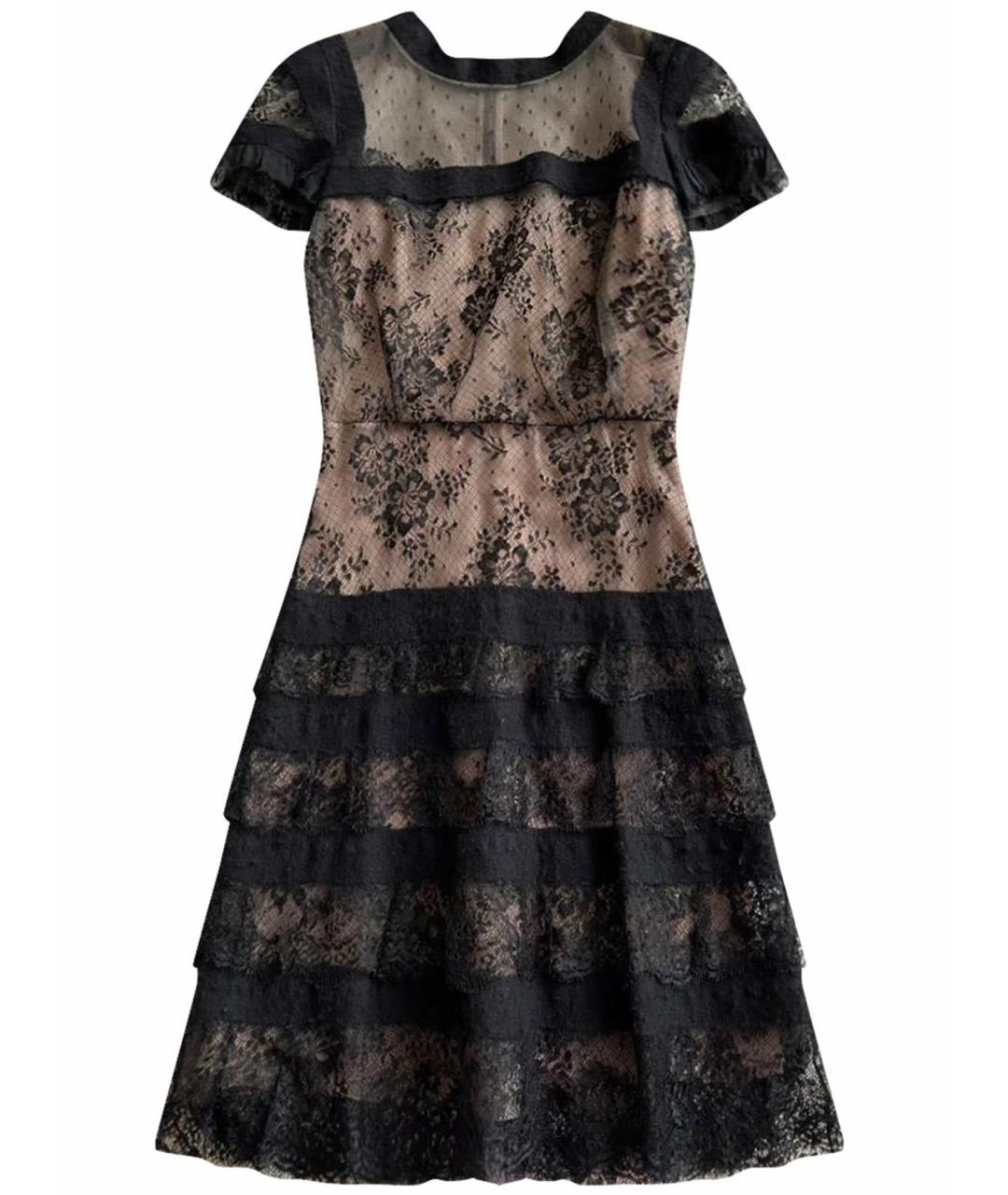 VALENTINO Антрацитовое вискозное повседневное платье, фото 1