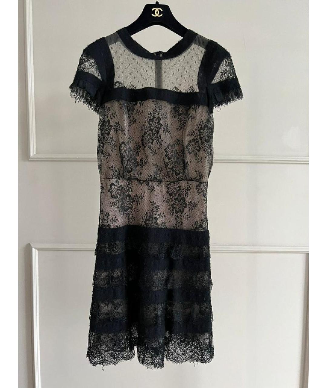 VALENTINO Антрацитовое вискозное повседневное платье, фото 10