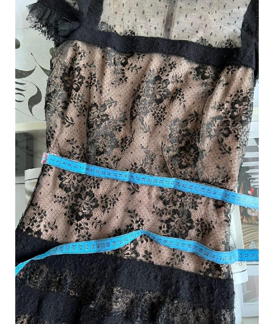 VALENTINO Антрацитовое вискозное повседневное платье, фото 5