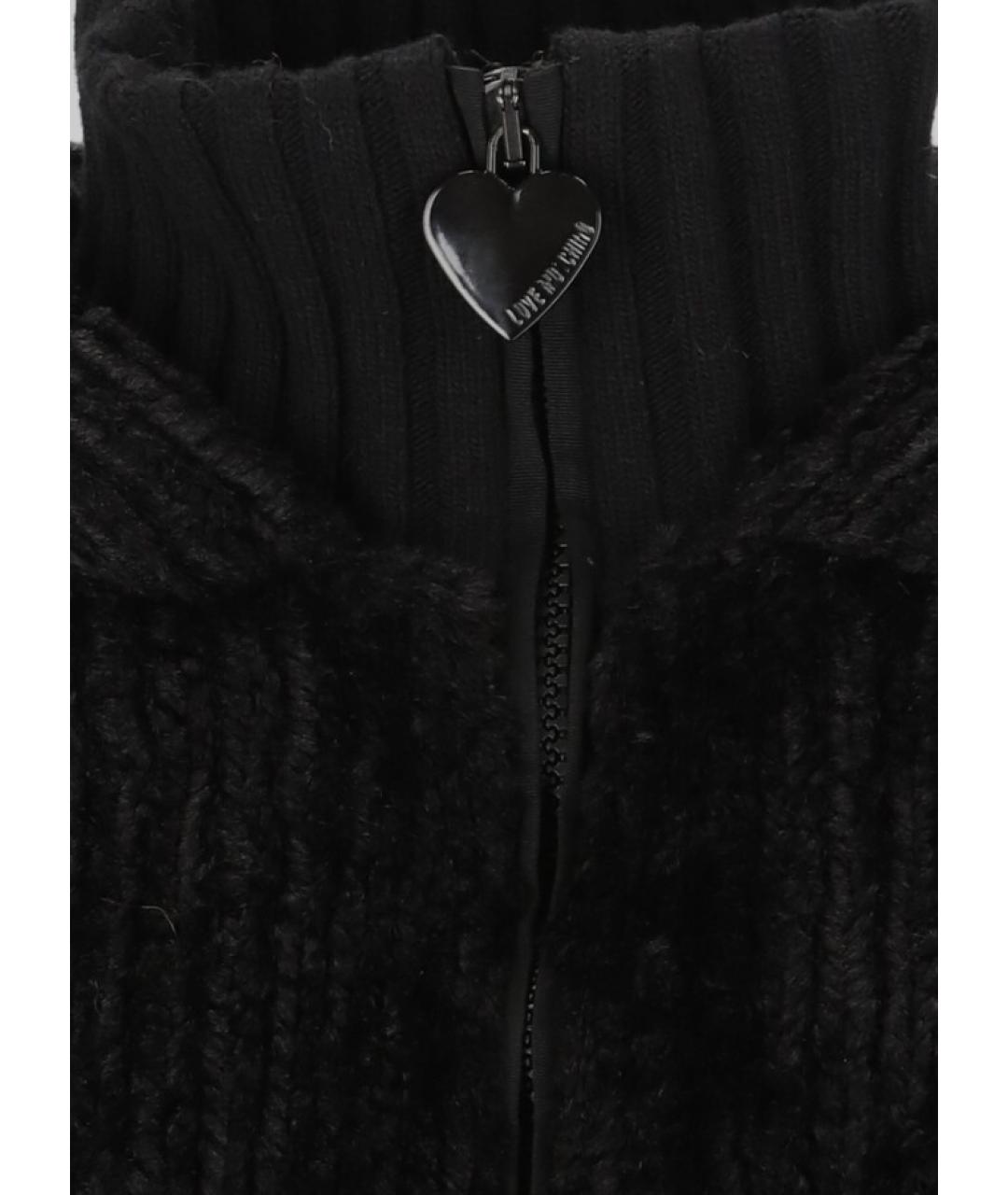 LOVE MOSCHINO Черная полиэстеровая куртка, фото 3