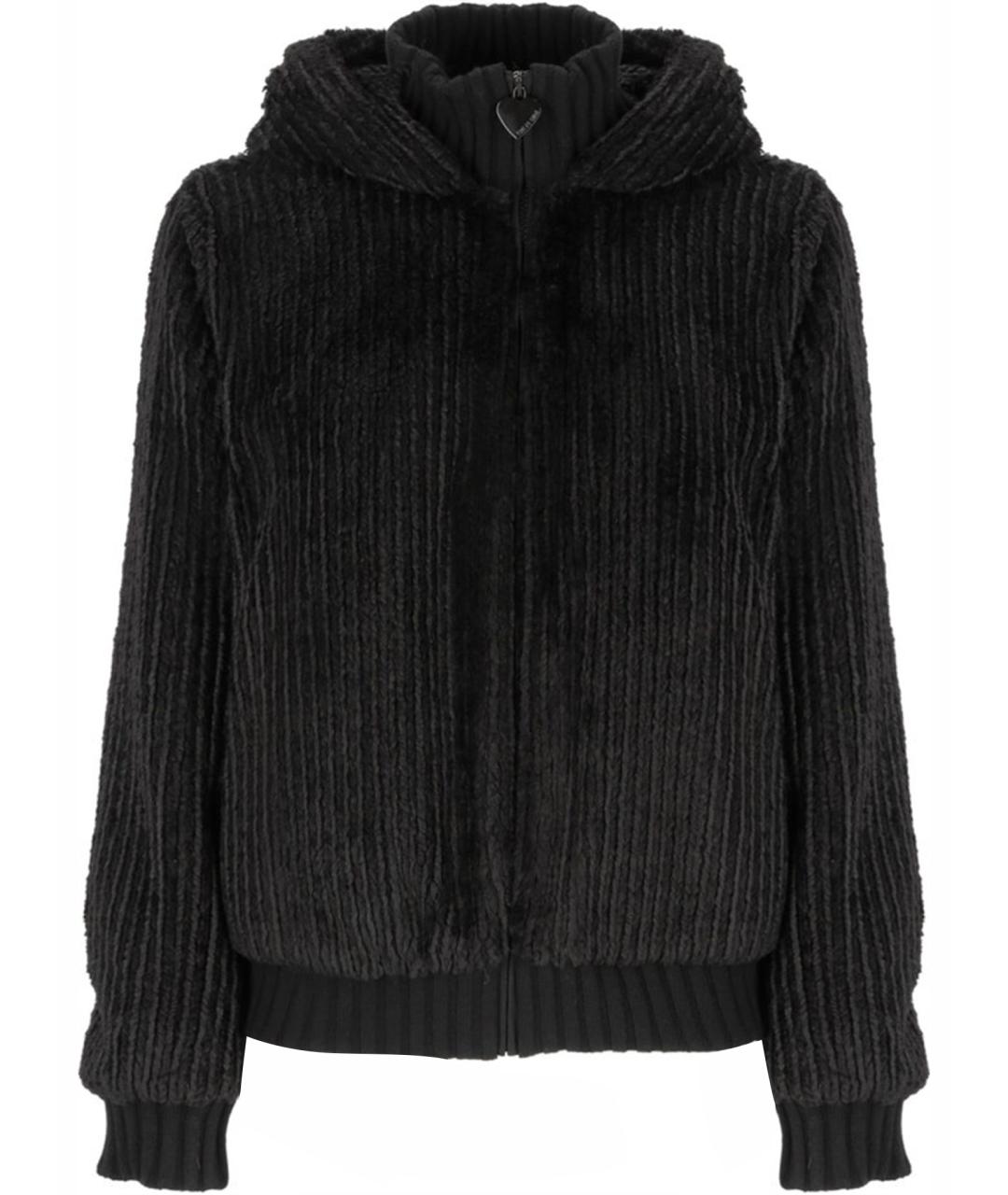 LOVE MOSCHINO Черная полиэстеровая куртка, фото 1