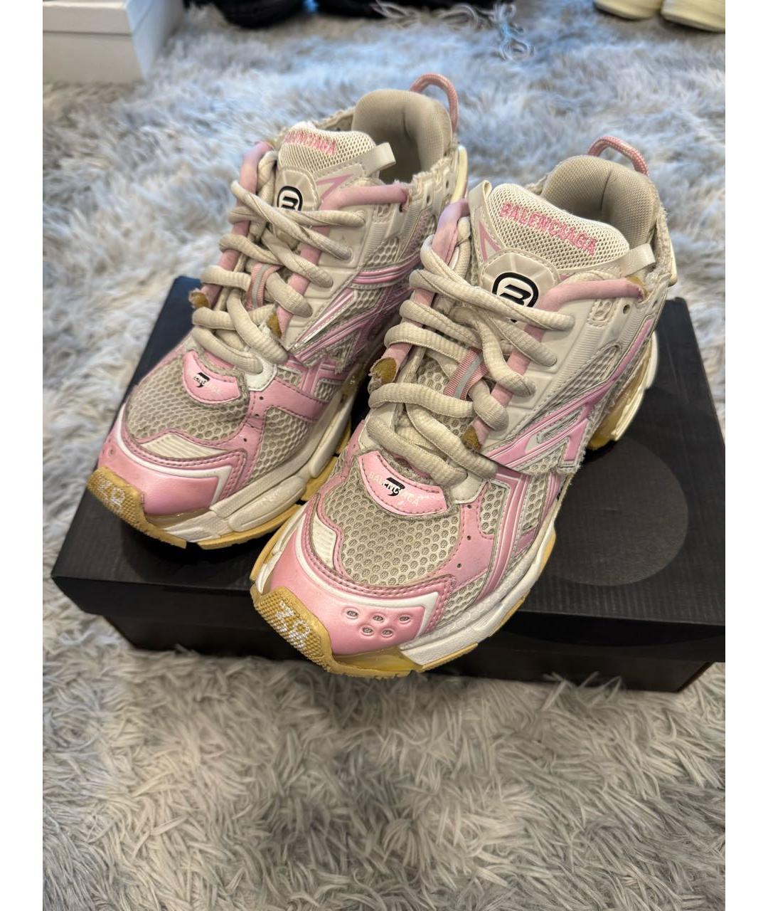 BALENCIAGA Розовые кроссовки, фото 2