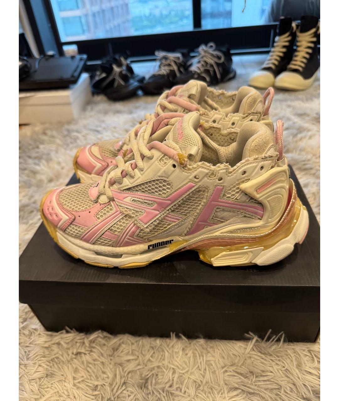 BALENCIAGA Розовые кроссовки, фото 5