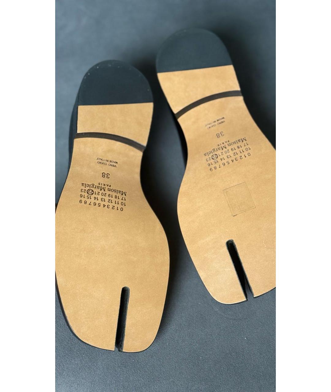MAISON MARGIELA Черные кожаные лоферы, фото 4