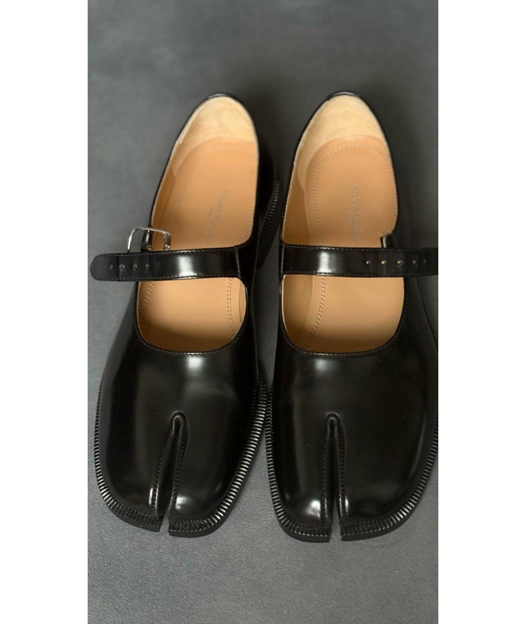 MAISON MARGIELA Черные кожаные лоферы, фото 2