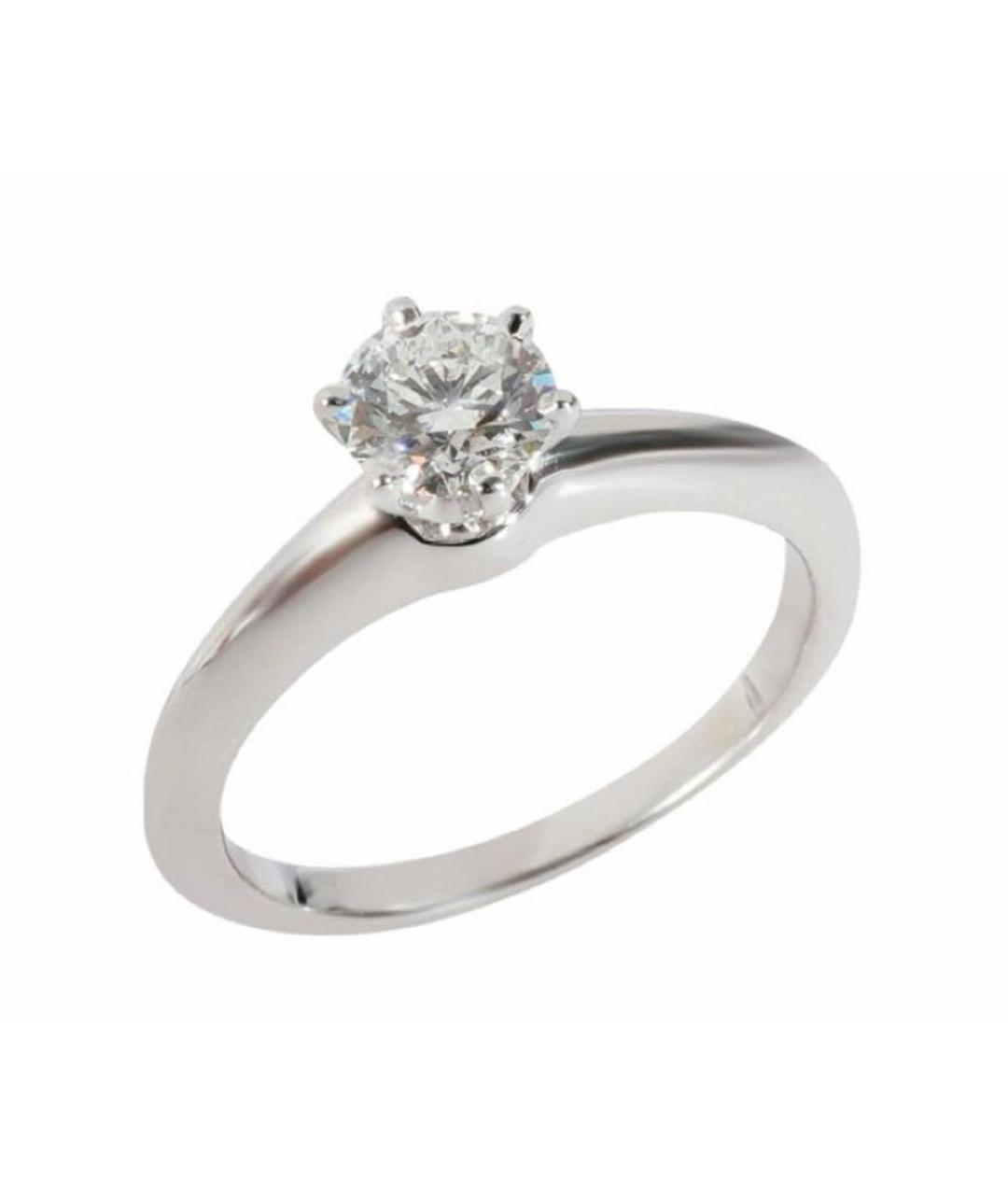 TIFFANY&CO Белое платиновое кольцо, фото 1