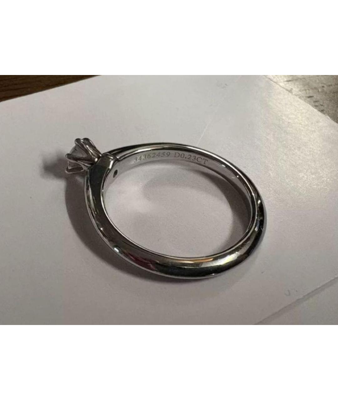 TIFFANY&CO Белое платиновое кольцо, фото 3