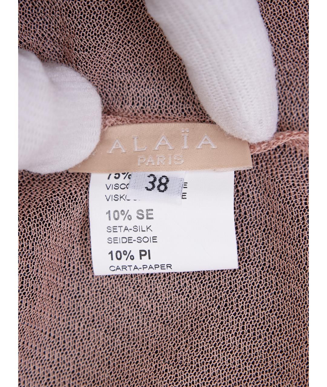 ALAIA Синее вискозное повседневное платье, фото 3