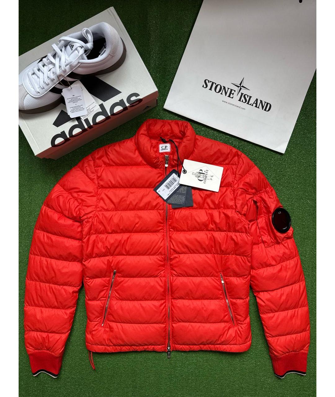 CP COMPANY Оранжевый полиамидовый пуховик, фото 7