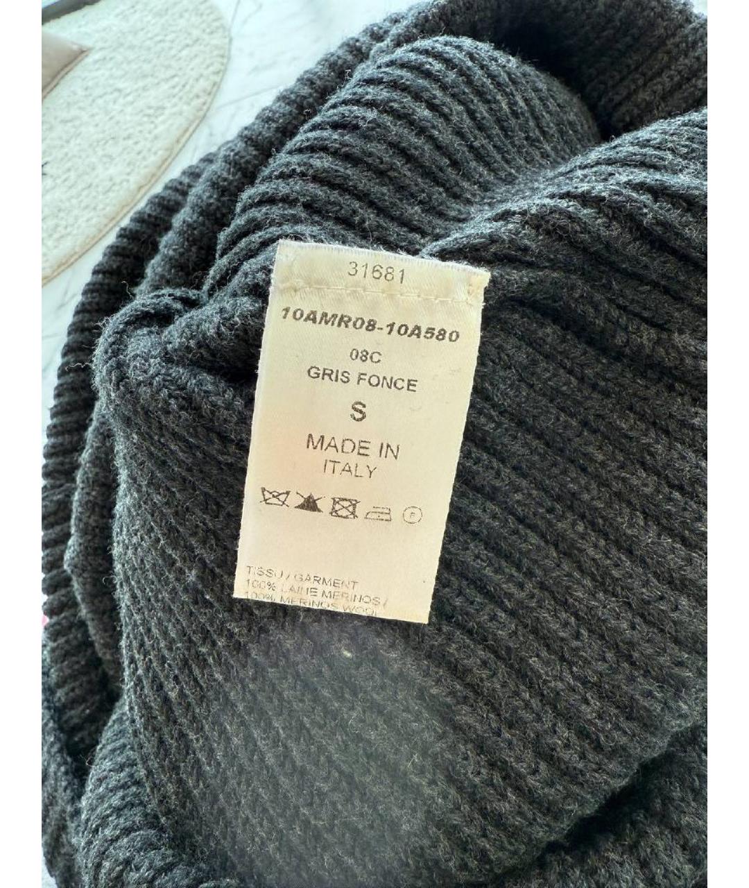 CHLOE Черное шерстяное повседневное платье, фото 4