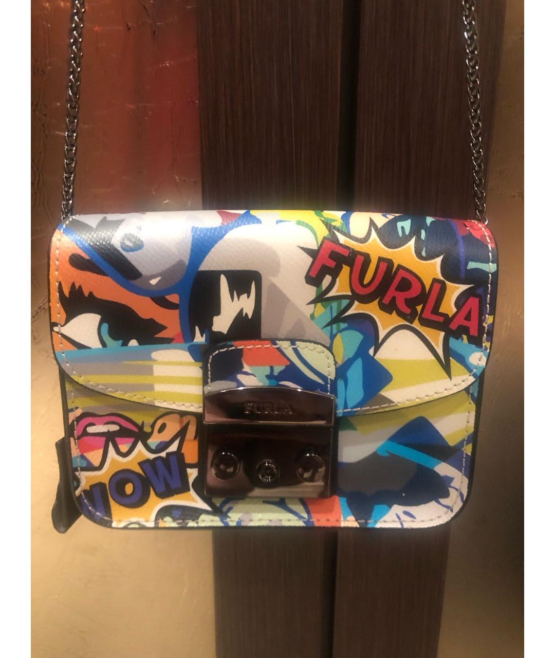 FURLA Мульти кожаная сумка через плечо, фото 7