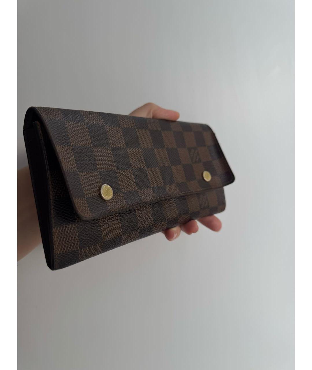 LOUIS VUITTON Коричневый кошелек, фото 2