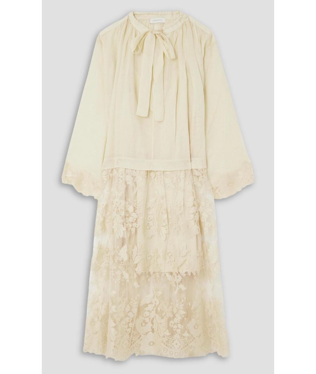 ZIMMERMANN Бежевое коктейльное платье, фото 10