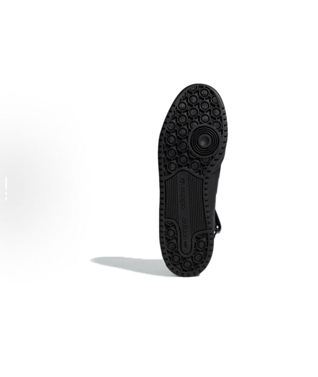 ADIDAS Черные кожаные кроссовки, фото 7