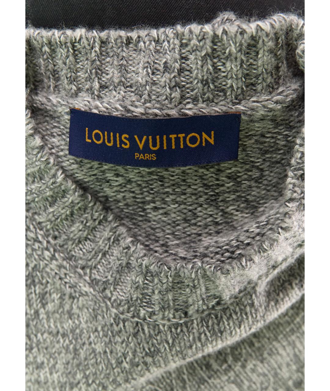LOUIS VUITTON Серый кашемировый джемпер / свитер, фото 5