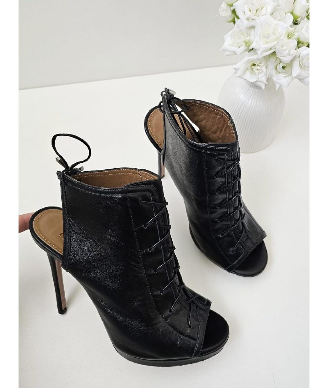 AQUAZZURA Черные кожаные туфли, фото 8