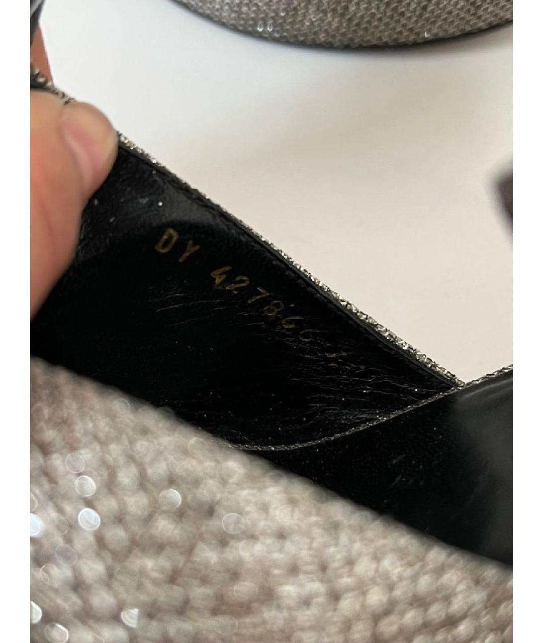 SAINT LAURENT Серебряные туфли, фото 7