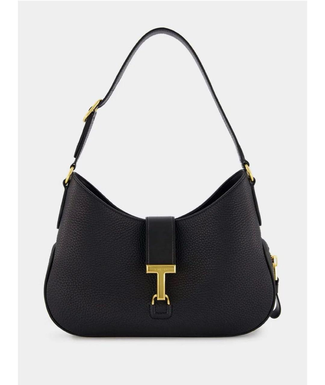 TOM FORD Черная кожаная сумка с короткими ручками, фото 5