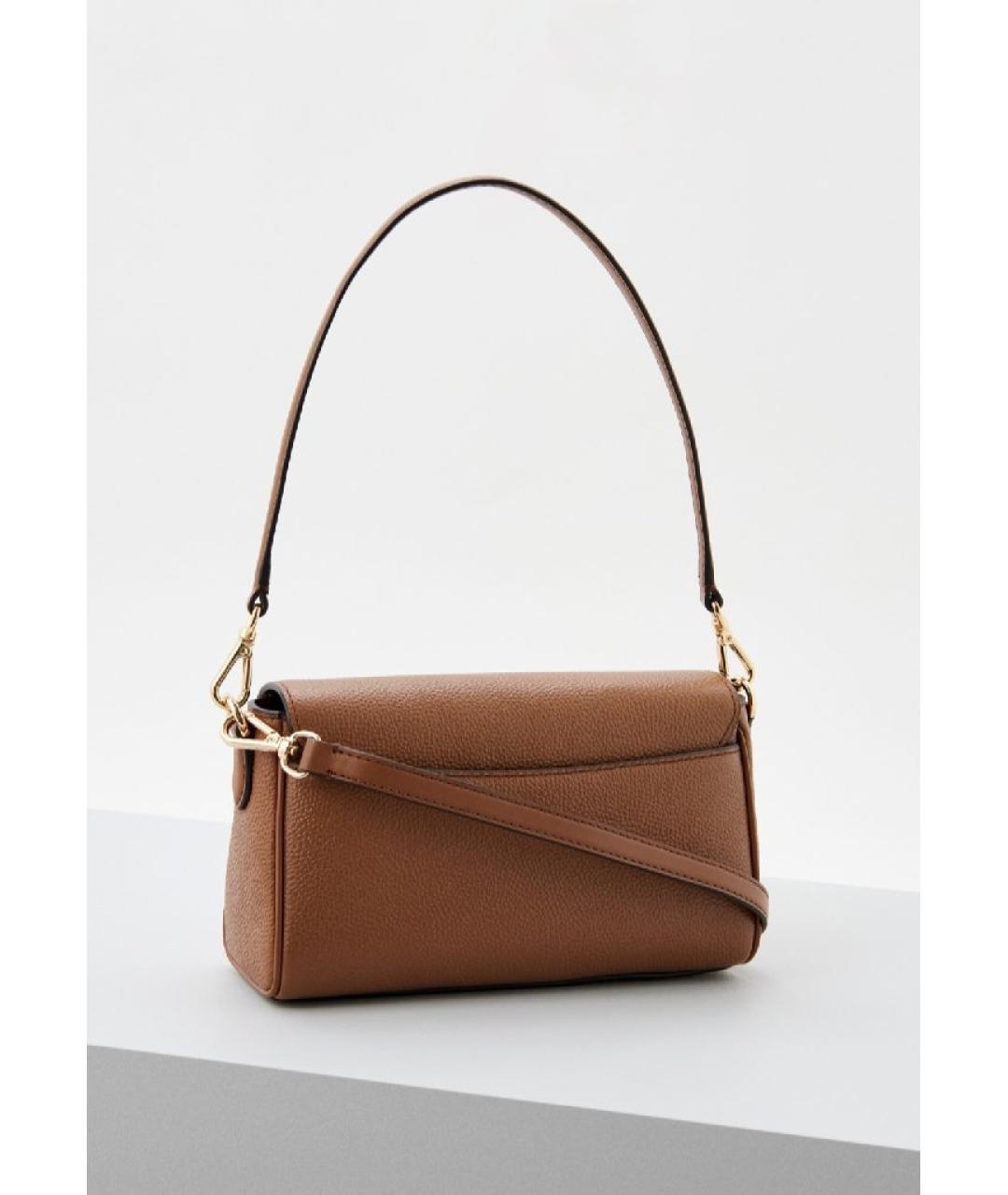 MICHAEL KORS Коричневая кожаная сумка через плечо, фото 2