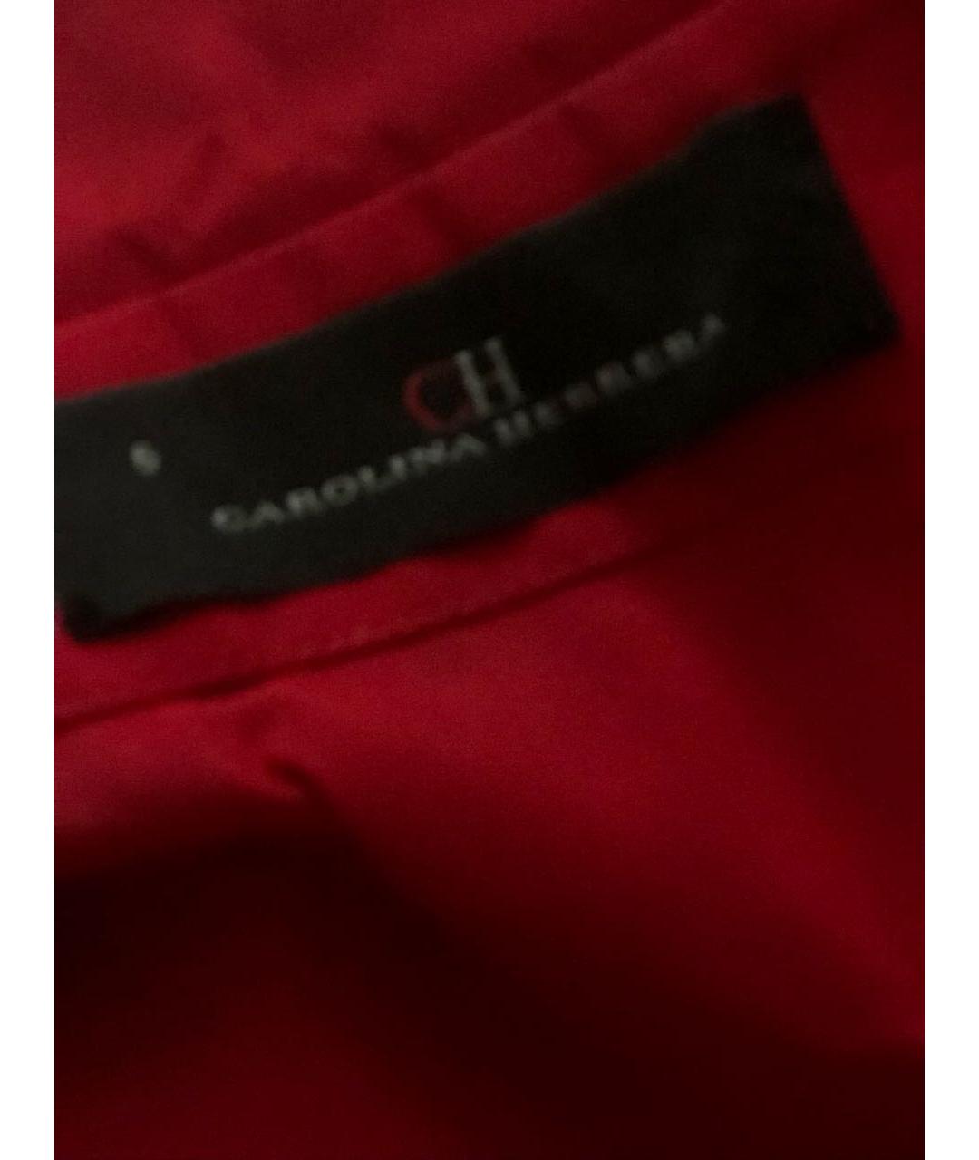 CAROLINA HERRERA Красное полиэстеровое повседневное платье, фото 6