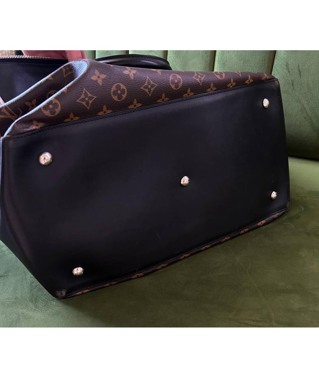 LOUIS VUITTON Коричневый кожаный портфель, фото 3