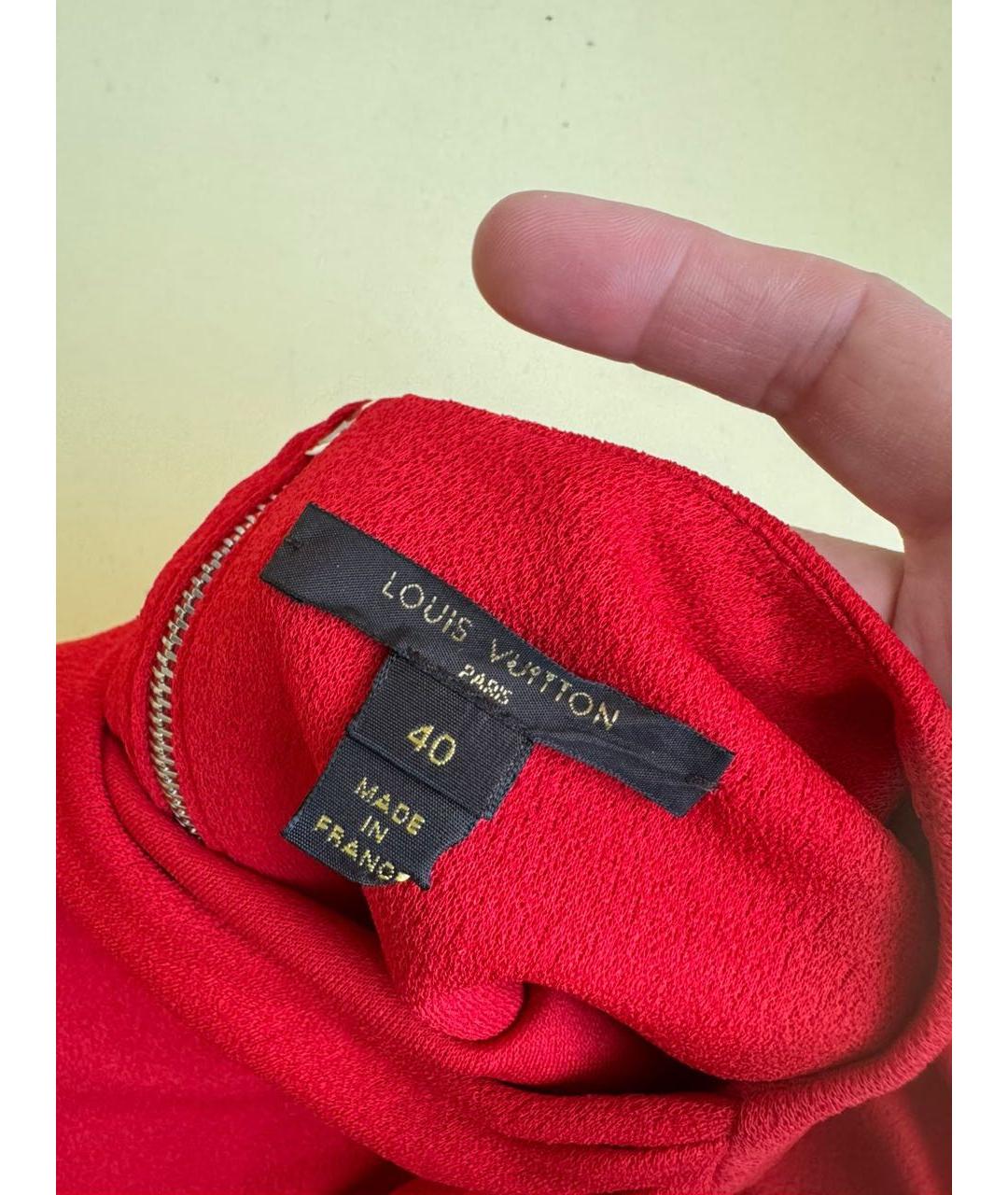 LOUIS VUITTON Красное повседневное платье, фото 3