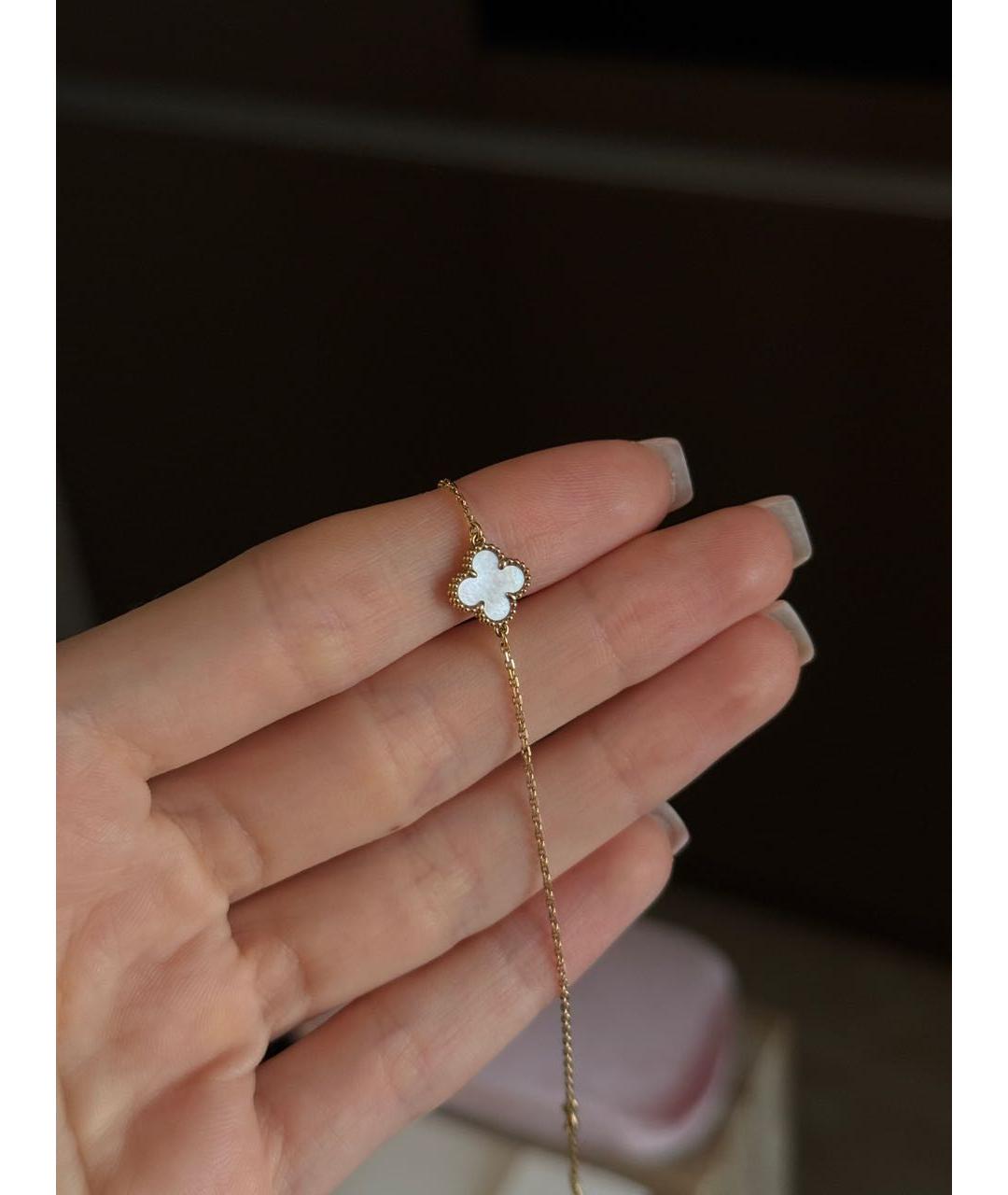 VAN CLEEF & ARPELS Белый браслет из желтого золота, фото 3