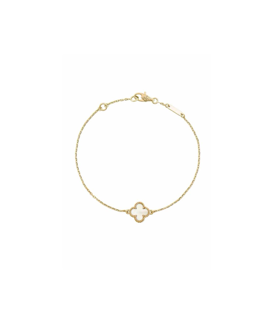 VAN CLEEF & ARPELS Белый браслет из желтого золота, фото 1