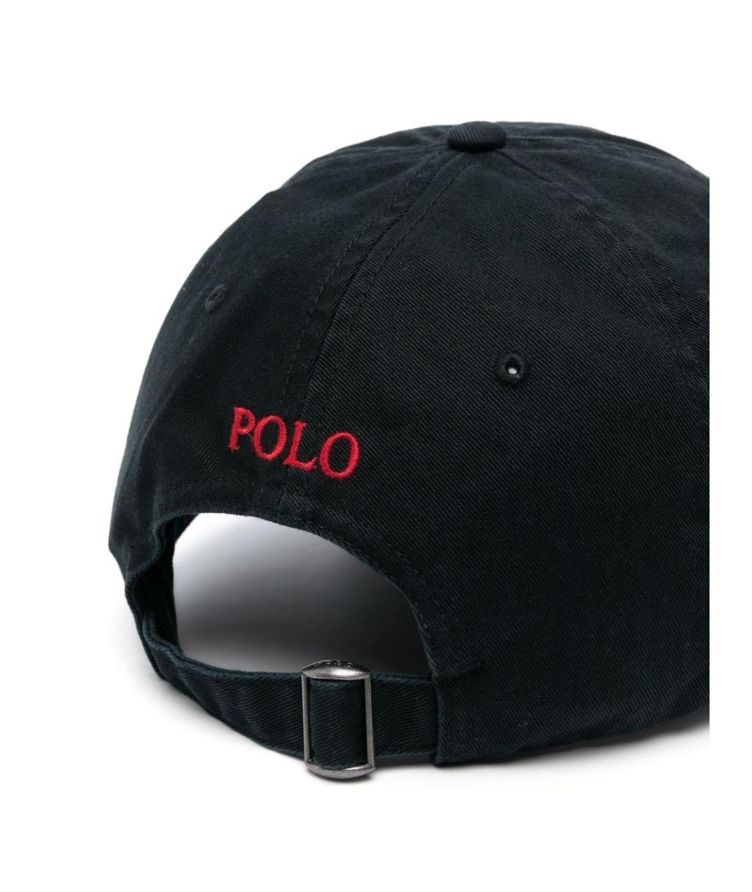 POLO RALPH LAUREN Черная хлопковая кепка/бейсболка, фото 2