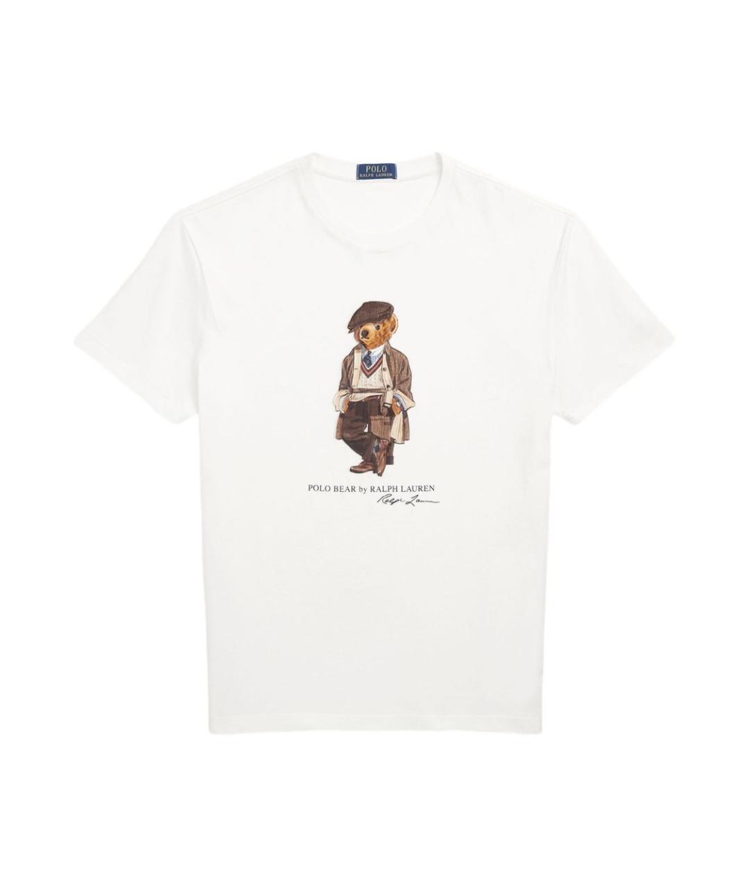 POLO RALPH LAUREN Белая хлопковая футболка, фото 1