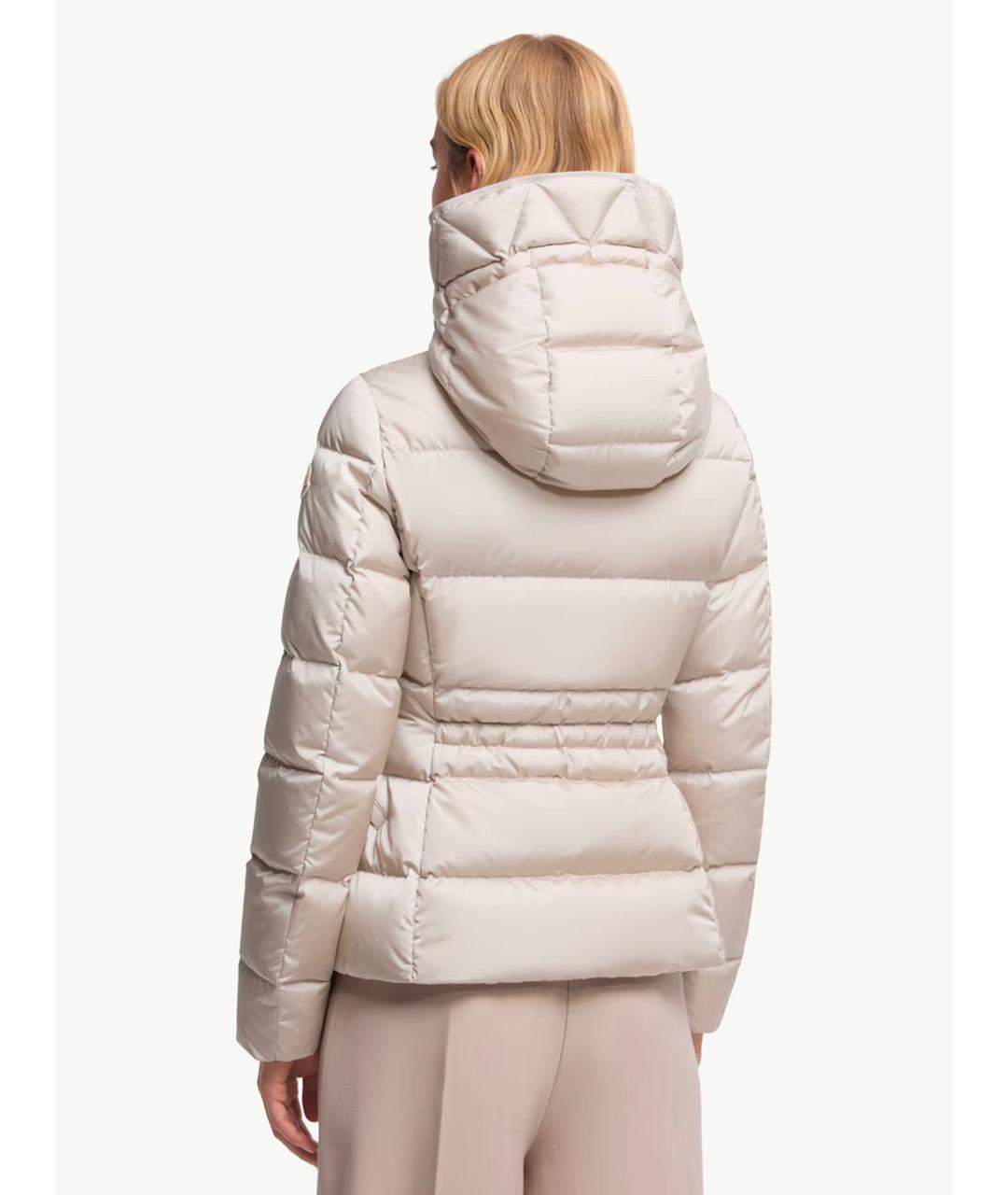 MONCLER Бежевая полиамидовая куртка, фото 5