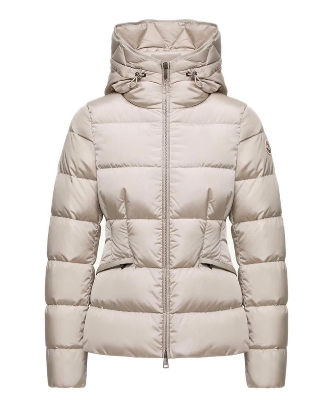 MONCLER Бежевая полиамидовая куртка, фото 1
