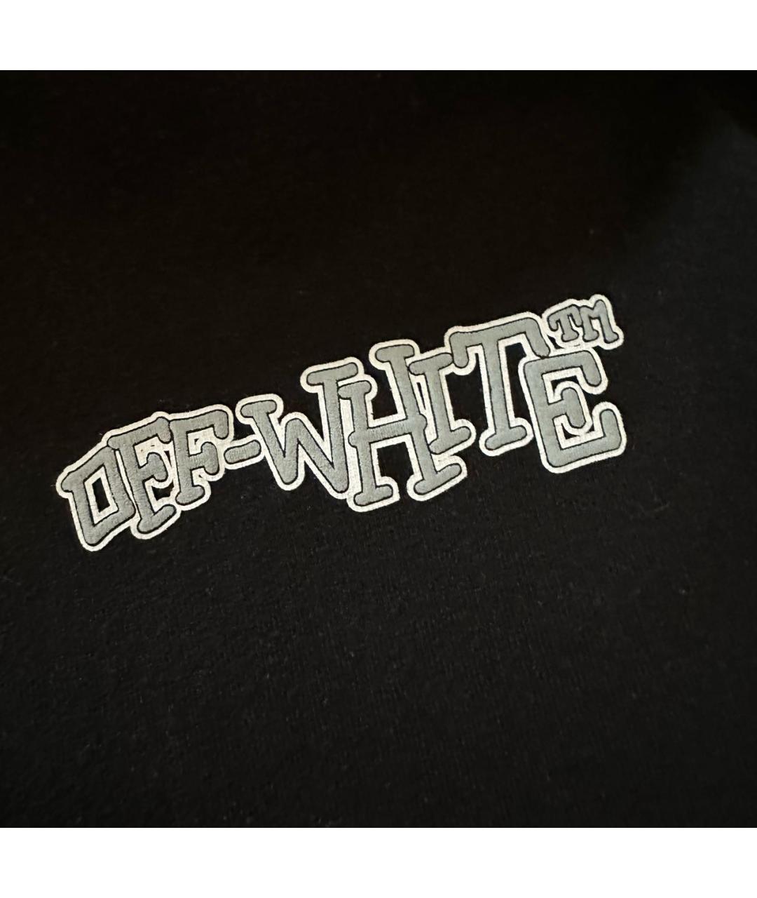 OFF-WHITE Черная хлопковая футболка, фото 3