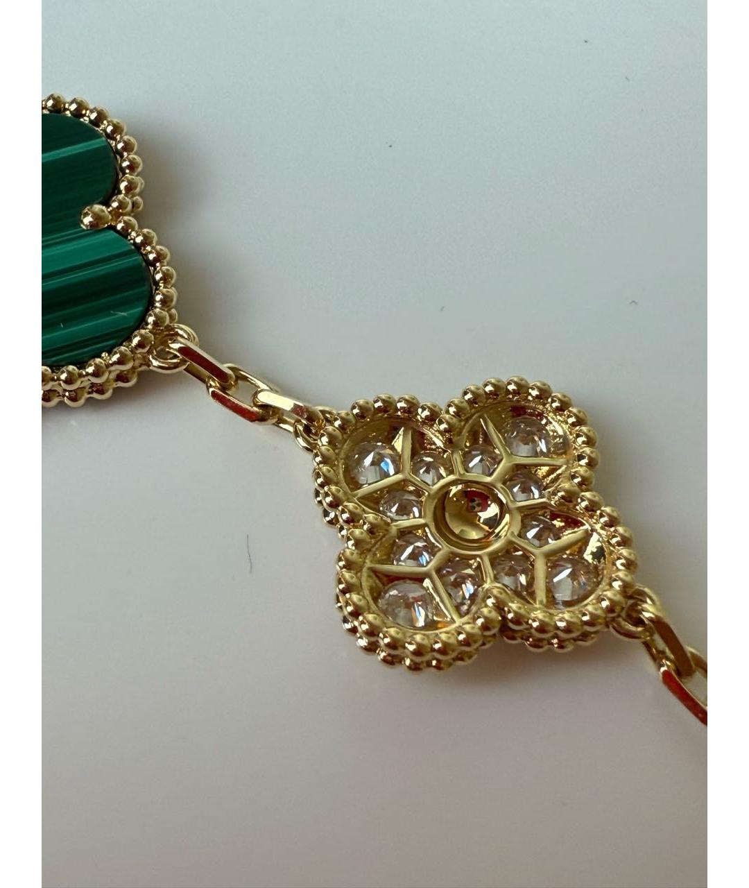 VAN CLEEF & ARPELS Зеленые серьги из желтого золота, фото 5