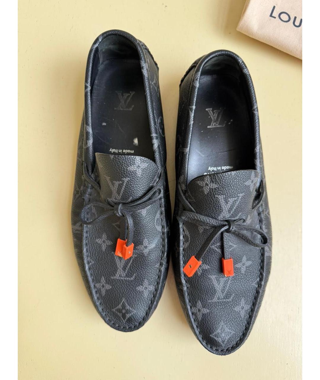 LOUIS VUITTON Черные мокасины, фото 3