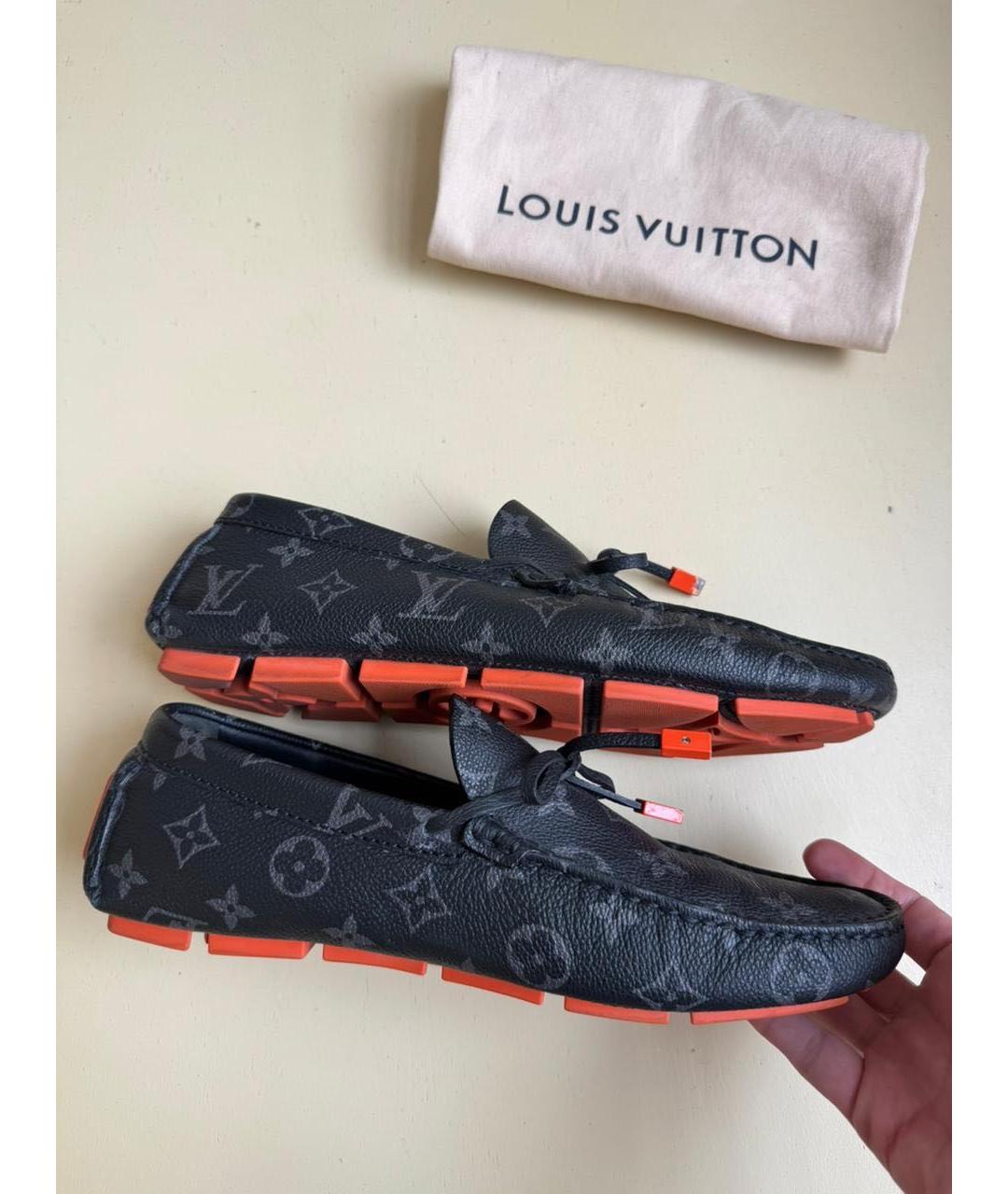 LOUIS VUITTON Черные мокасины, фото 8