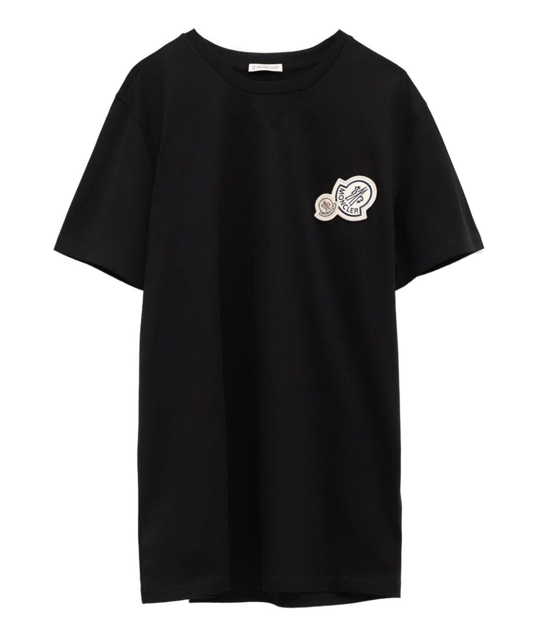 MONCLER Черная футболка, фото 1