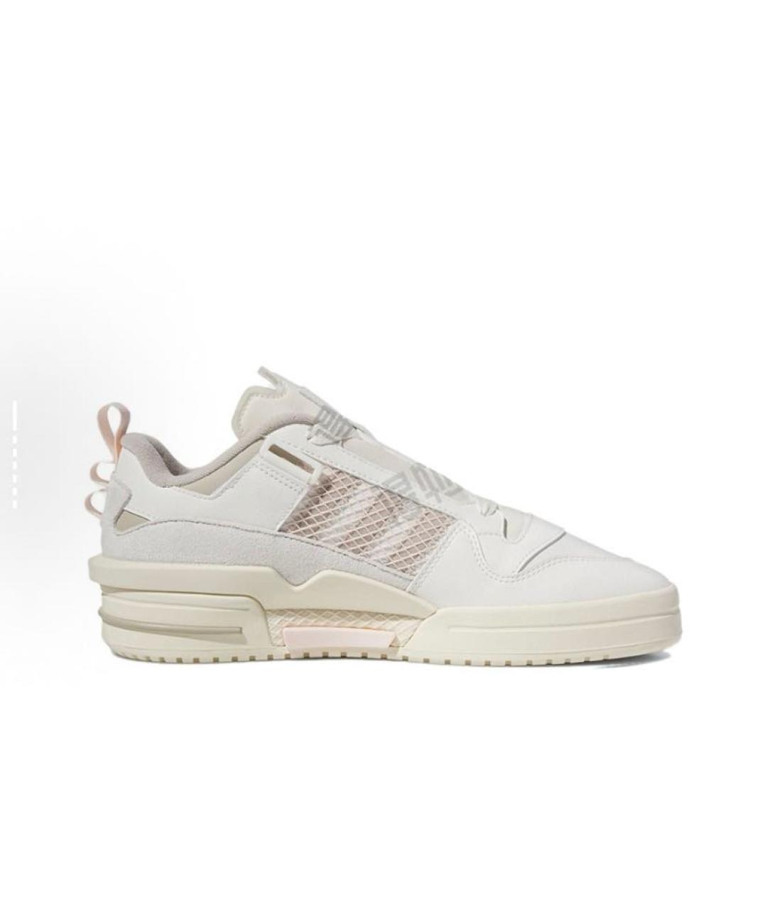 ADIDAS Белые кожаные кроссовки, фото 3