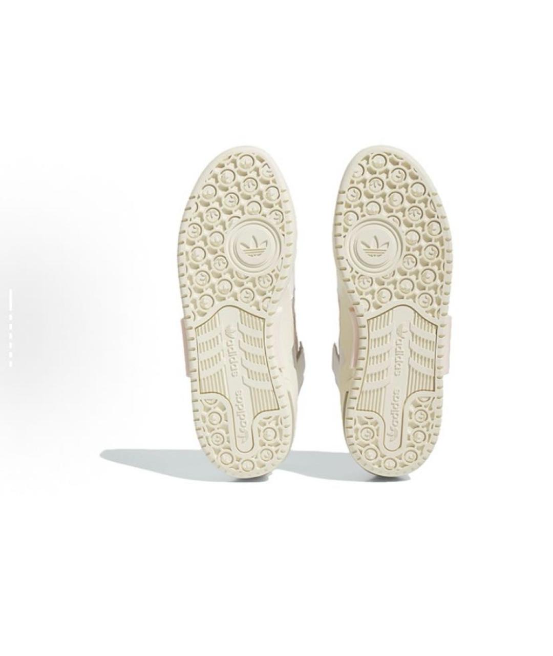 ADIDAS Белые кожаные кроссовки, фото 6