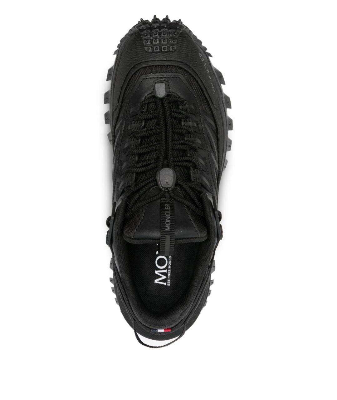 MONCLER Черные синтетические кроссовки, фото 4