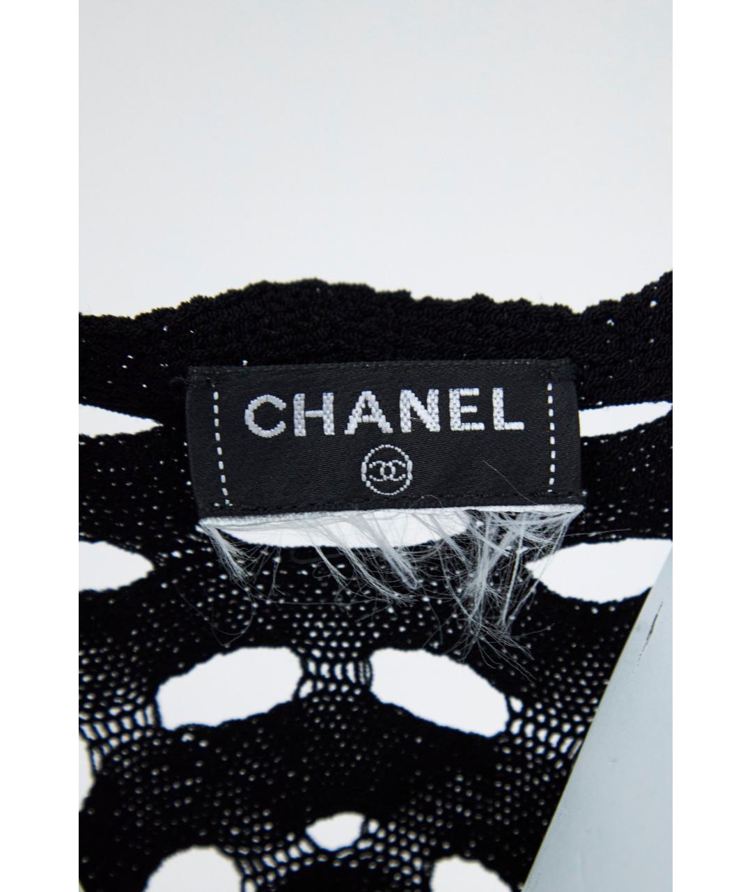 CHANEL Черный вискозный костюм с брюками, фото 5